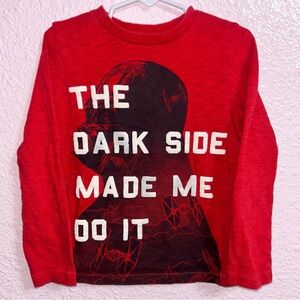 GAP Red Graphic Long Sleeve Tee